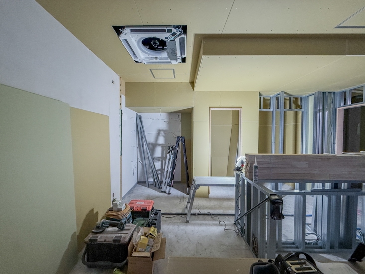 喫茶店改装工事-工事中写真